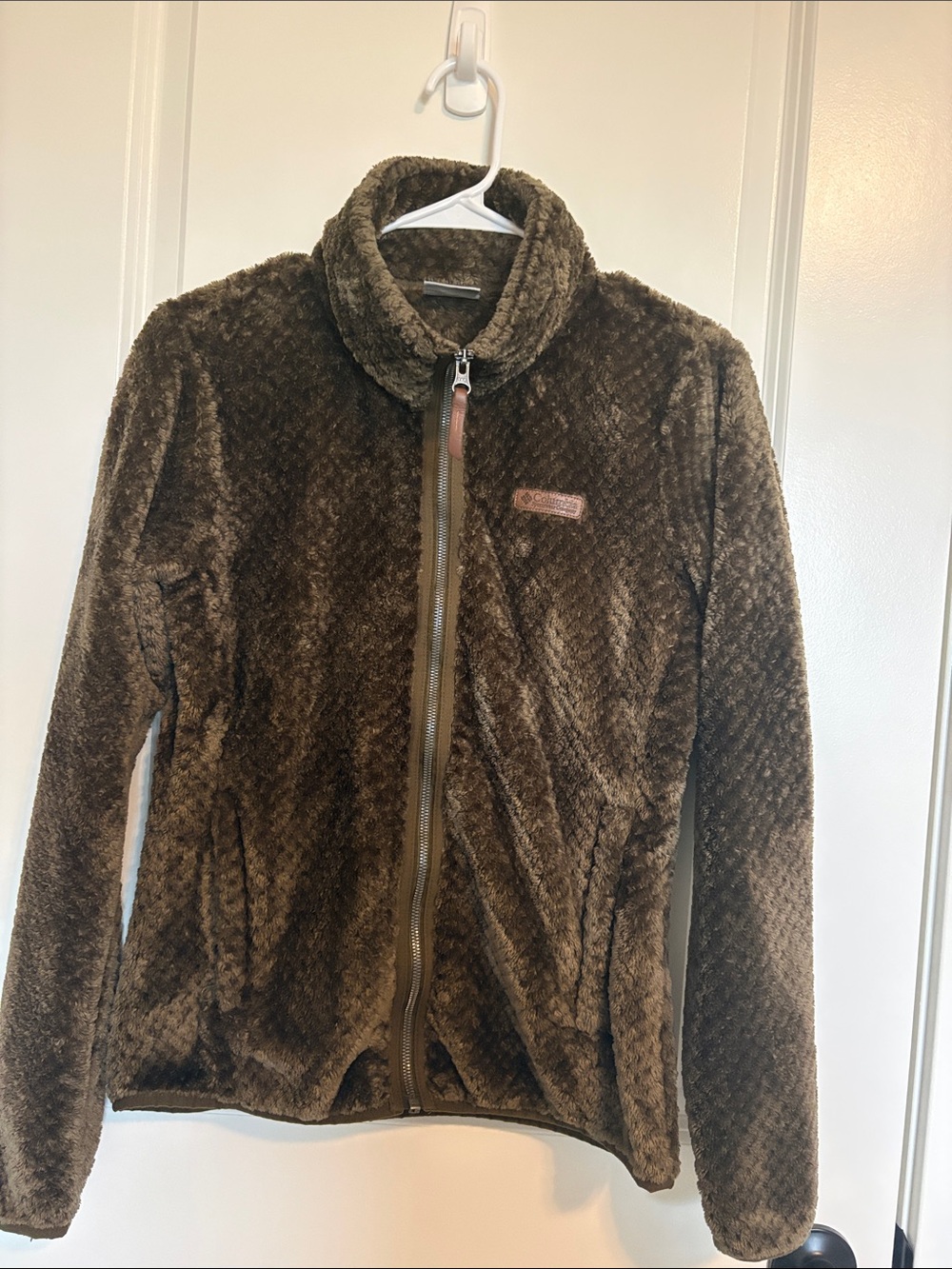 Columbia Brown Plush Full-Zip Jacket
